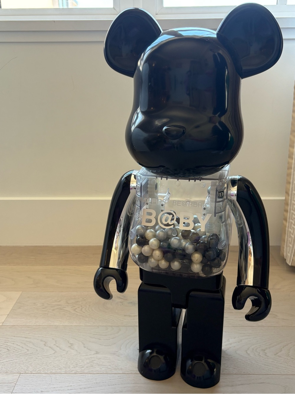 Bearbrick 2010 My first bearbrick 1000% Sliver/black toy